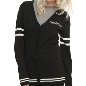 Hot Topic Supernatural Winchester Brothers Girls Cardigan Size L